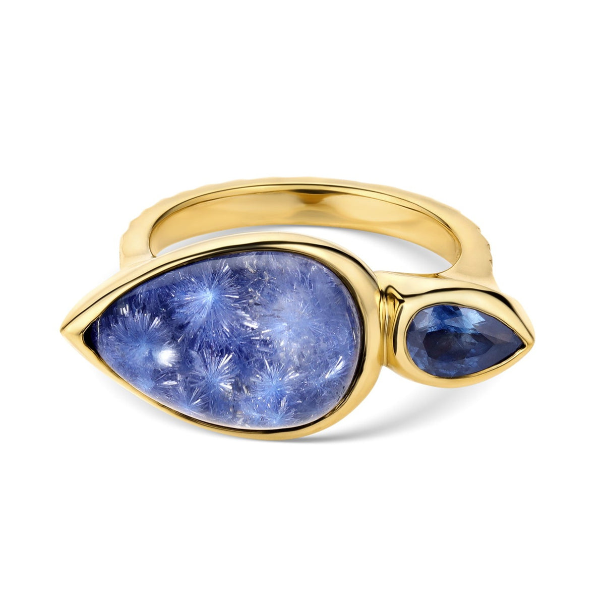 Once In a Blue World - Dumortierite and Montana Sapphire Ring