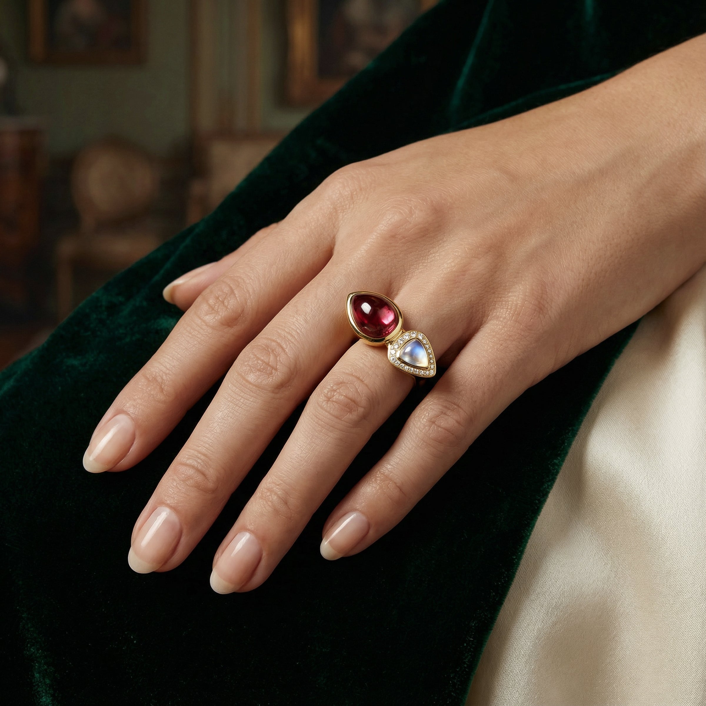 Wells of Wisdom Rubellite & Moonstone