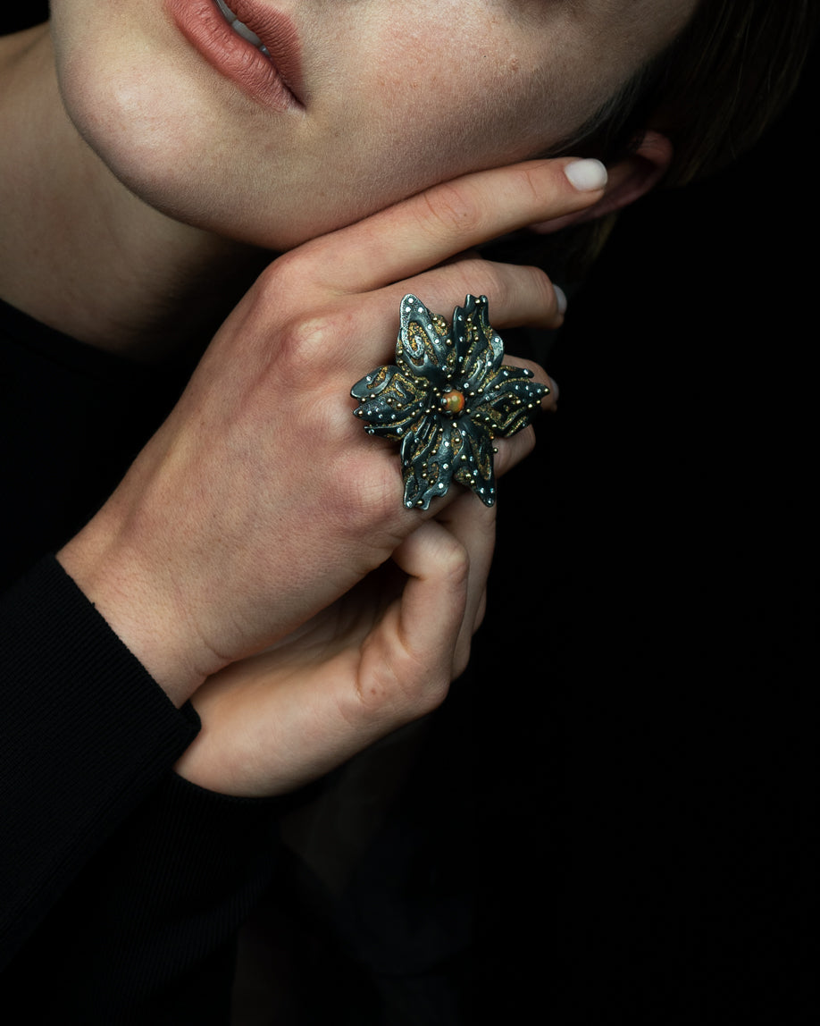 Supernova Flower Ring